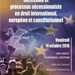 Sécession et processus sécessionniste en droit international, européen et constitutionnel